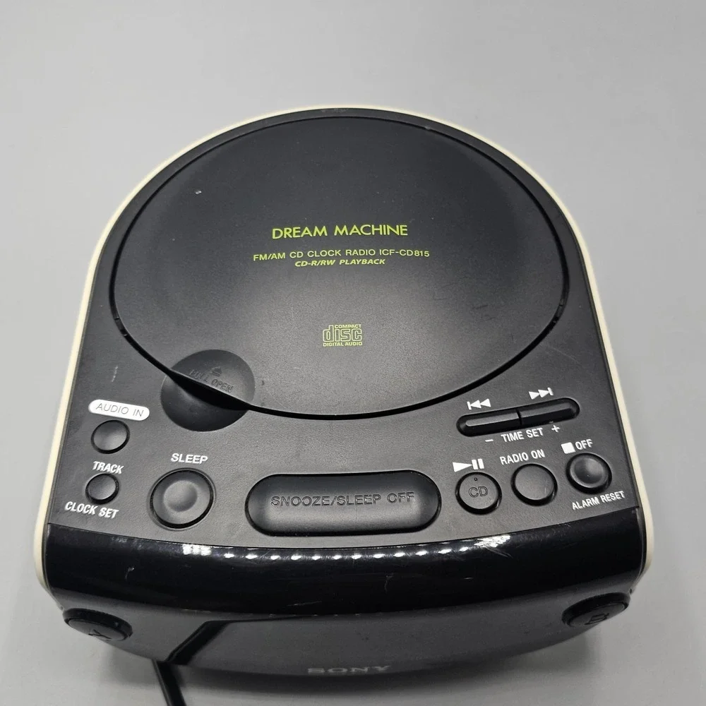 Sony Dream Machine ICF-CD815 FM/AM Radio CD Dual Alarm Clock‎ See Description!